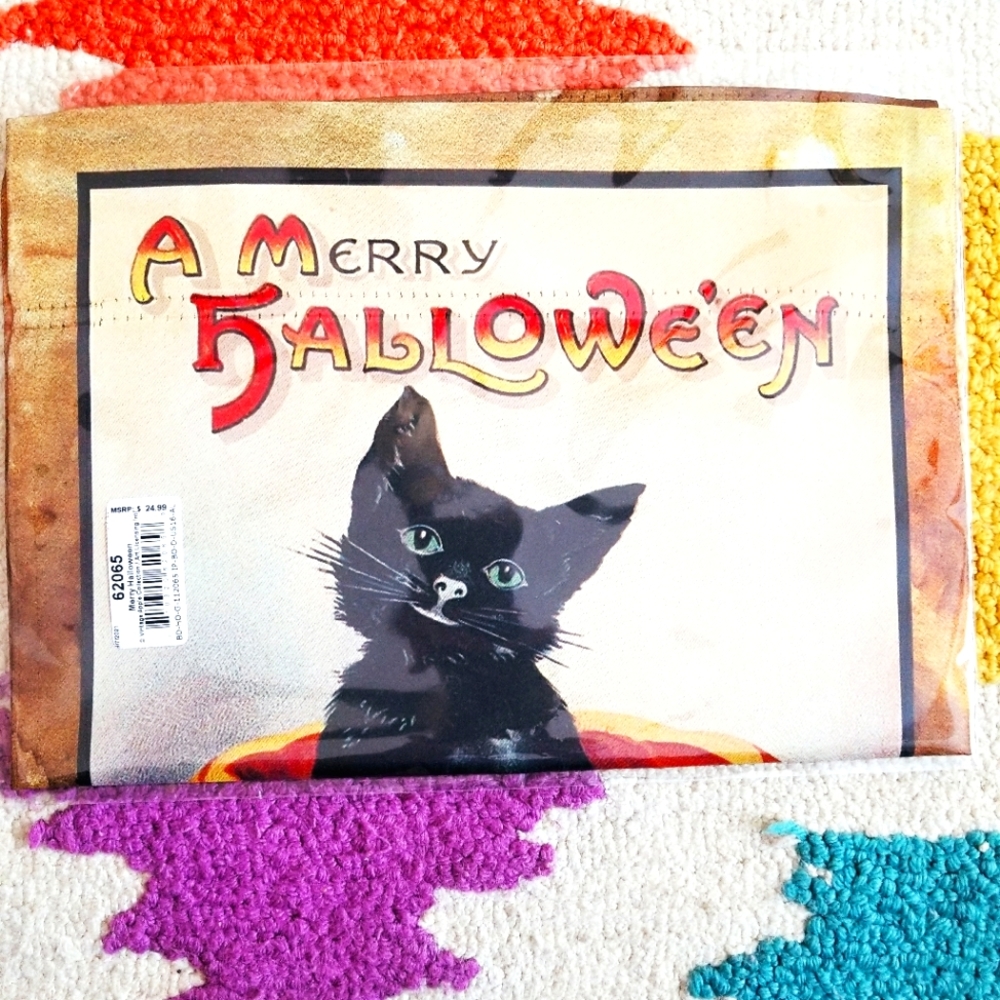 🎃NWT🎃 VINTAGE STYLE HALLOWEEN YARD FLAG